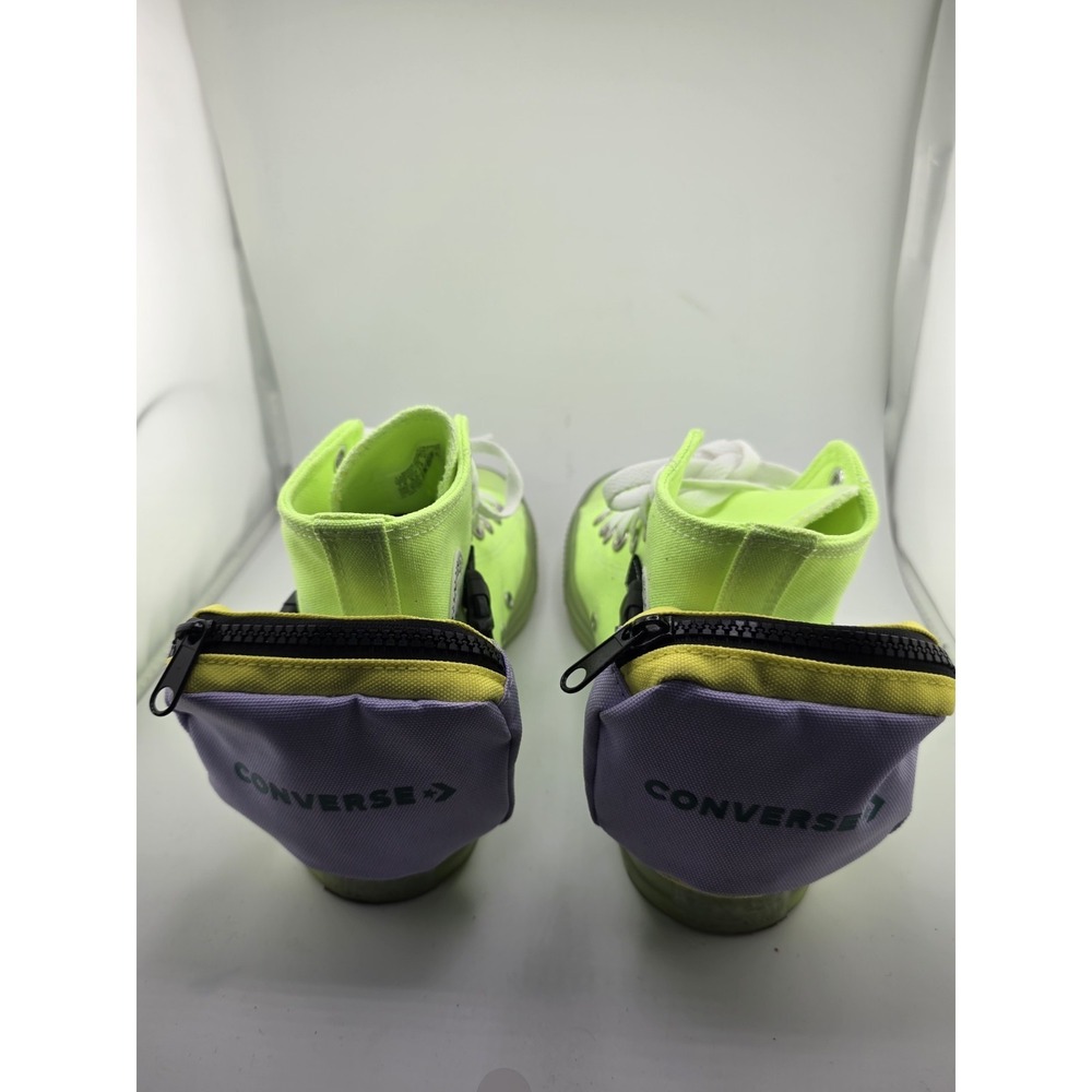 Converse Chuck Taylor All Star Buckle Up High Top Neon Jelly Green M7.5 W9.5 - Picture 3 of 12